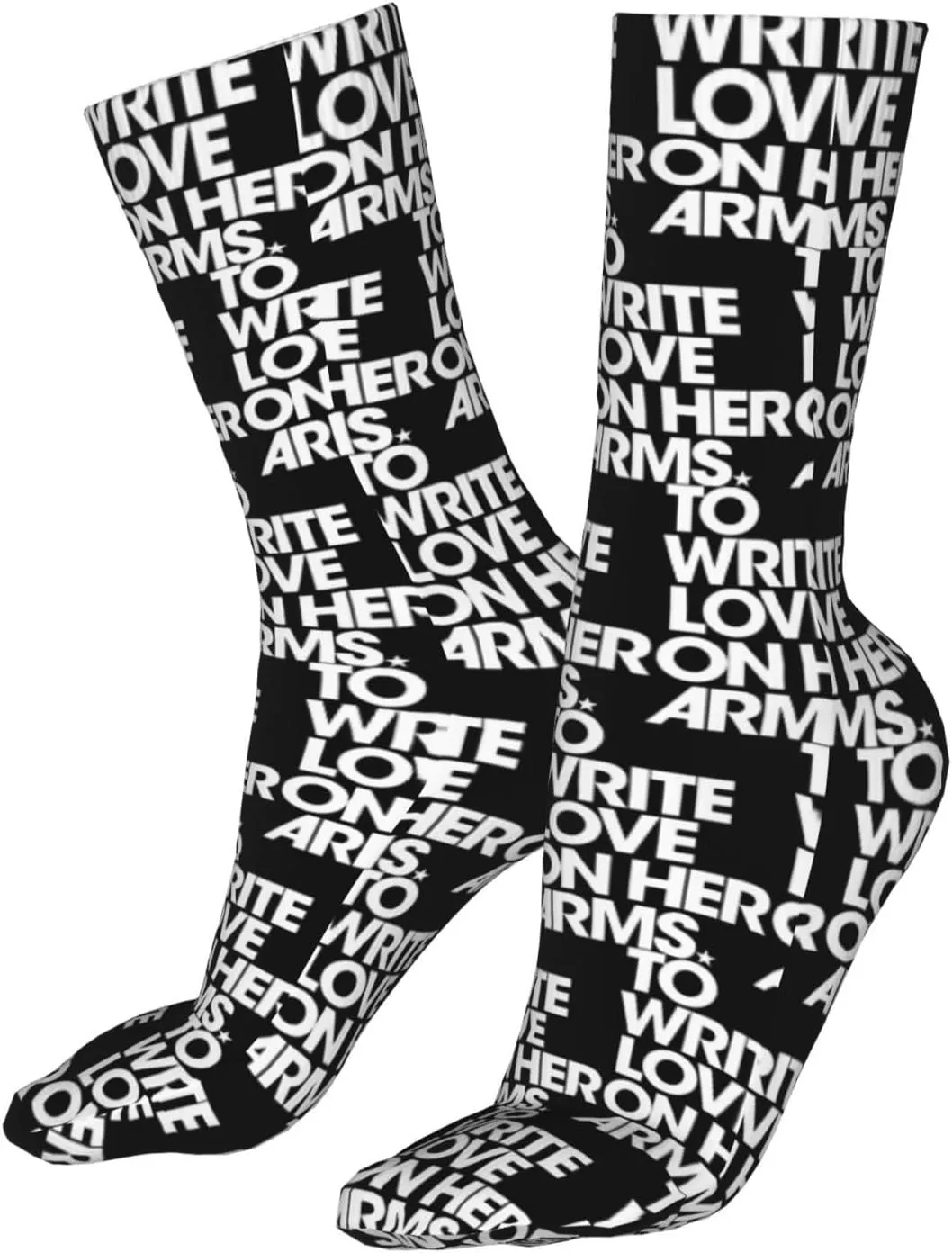 To Write Love On Her Arms Air Cushioned Running Socks Breathable Round Neck Socks