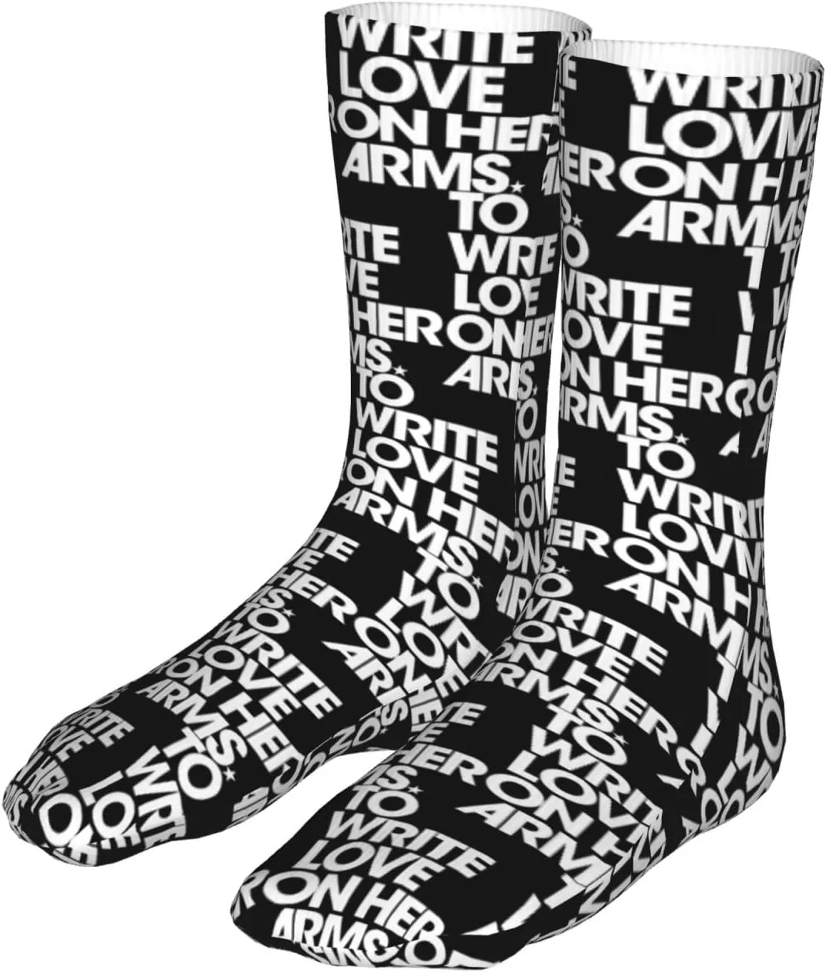 To Write Love On Her Arms Air Cushioned Running Socks Breathable Round Neck Socks