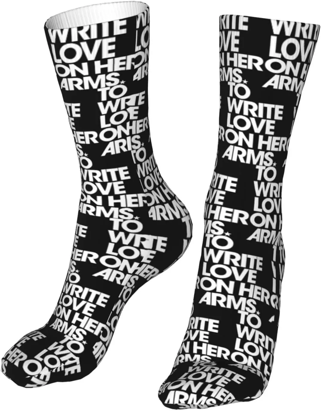 To Write Love On Her Arms Air Cushioned Running Socks Breathable Round Neck Socks