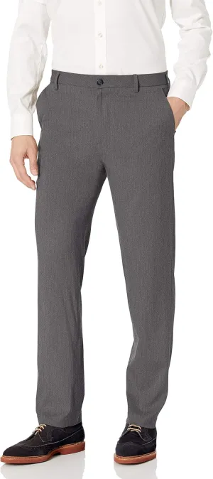 Van Heusen Men's Straight Fit Stretch Flat Front Air Dress Pant