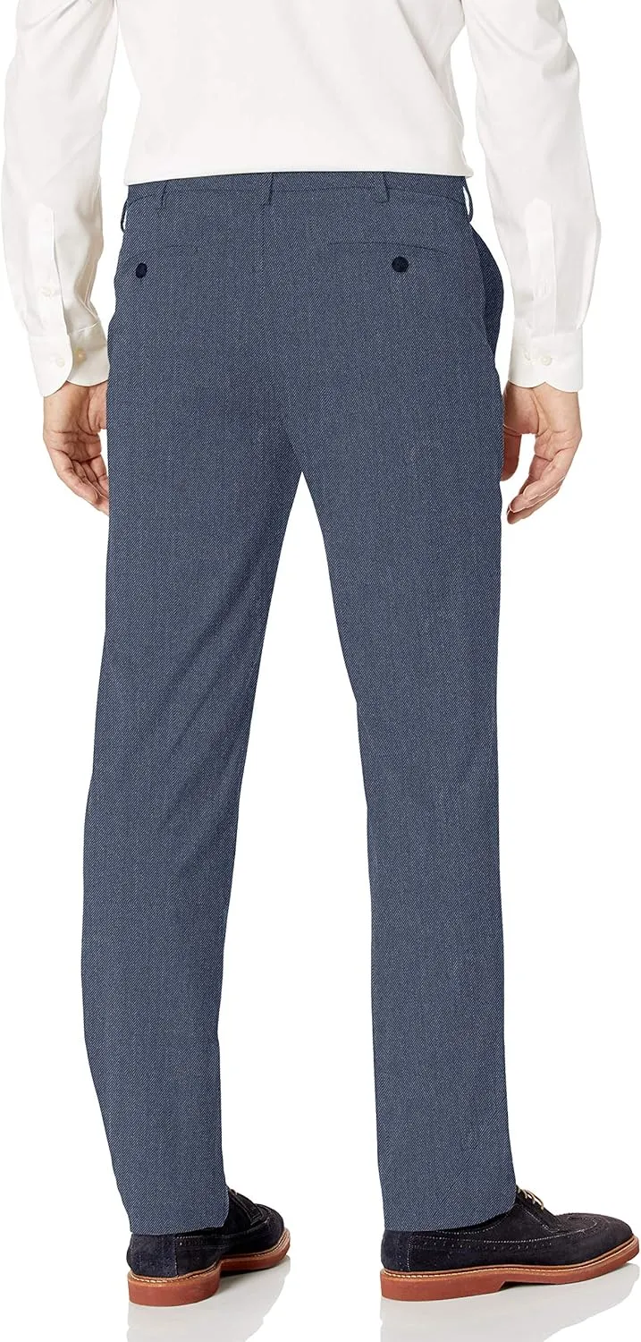 Van Heusen Men's Straight Fit Stretch Flat Front Air Dress Pant