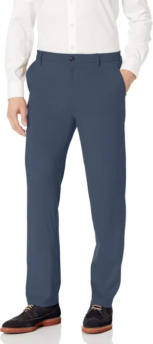 Van Heusen Men's Straight Fit Stretch Flat Front Air Dress Pant