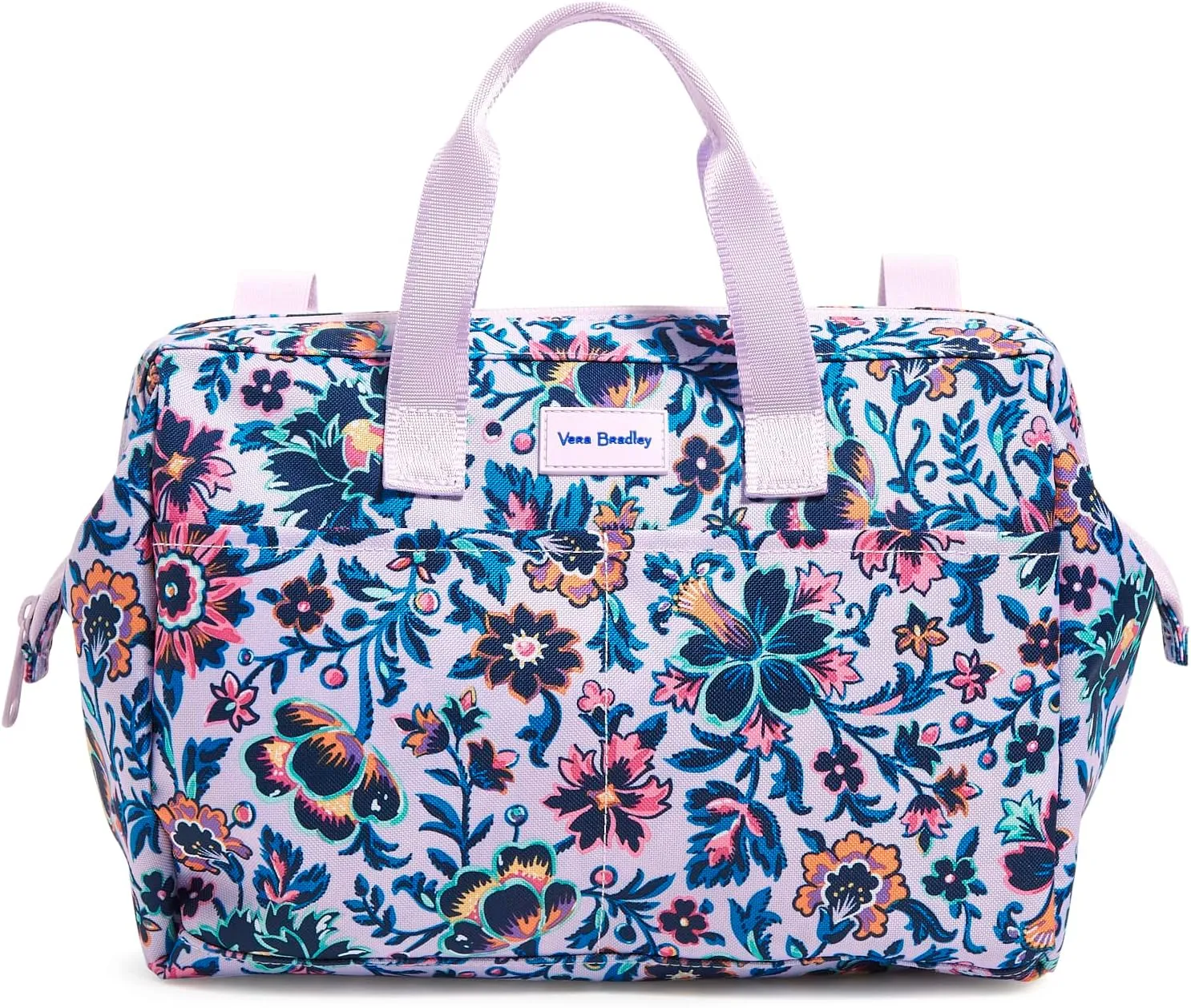 Vera Bradley Women's Recycled Lighten Up ReActive Bag Organizer, Cloud Vine Multi, One Size