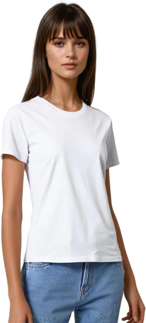 Women's Basic T Shirt, Summer 2025 Cotton Crewneck Tees, Regular Fit, Short-Sleeve, Plain T-Shirts, Trendy Casual Tees Shirts