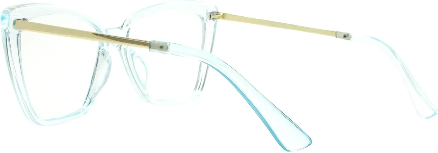 Womens Blue Light Blocking Glasses Square Butterfly Shape UV 400