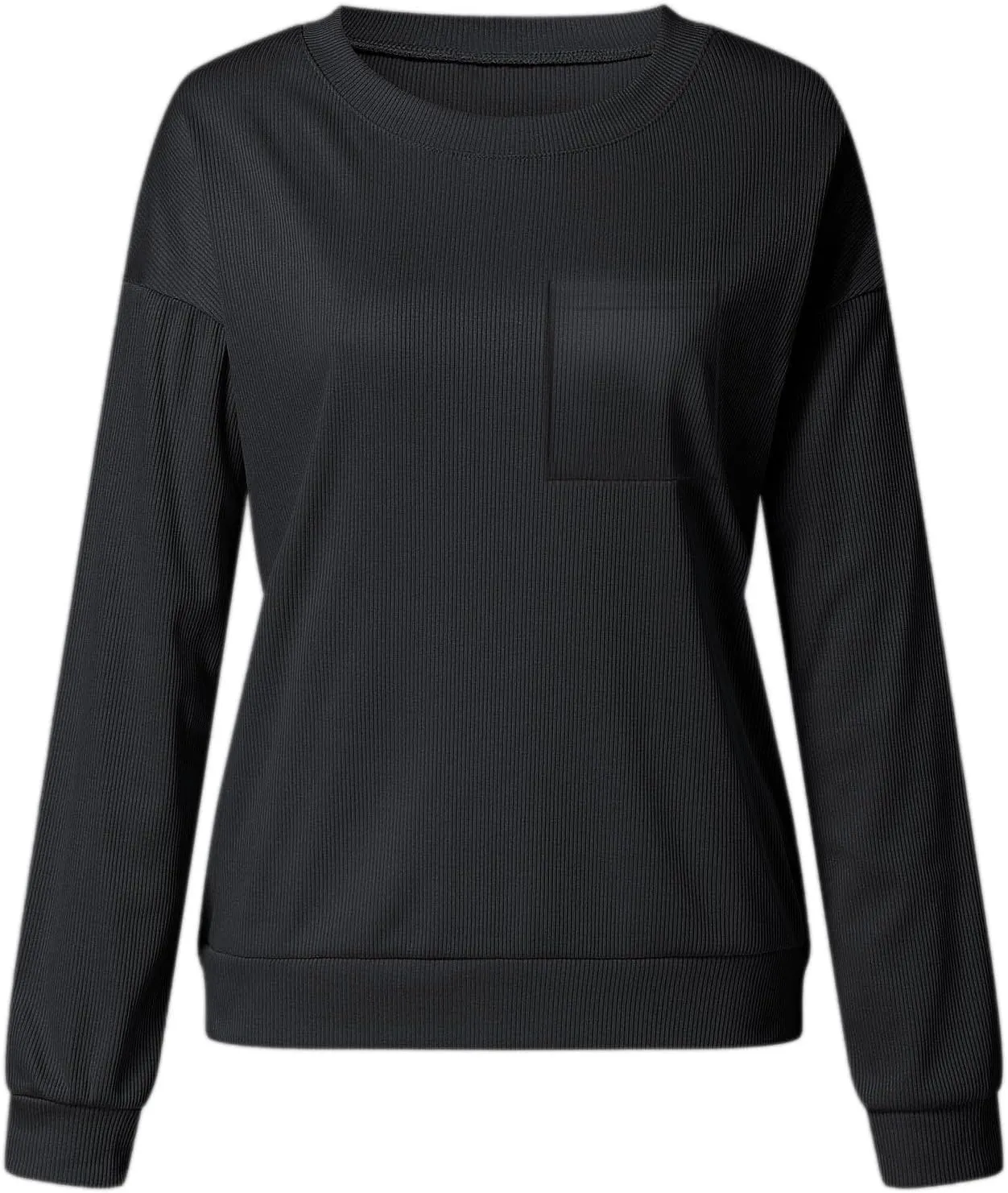 Womens Oversized Sweatshirts Casual Crewneck Long Sleeve Tops No Hood Plain Pullovers Fall Winter Clothes