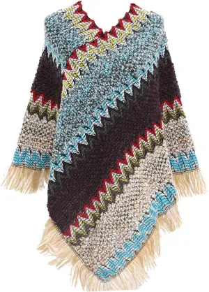 Women's Printed Shawl Wrap Oversized Cardigan Sweater Coat Fashionable Open Front Poncho Cape, Gift for Women