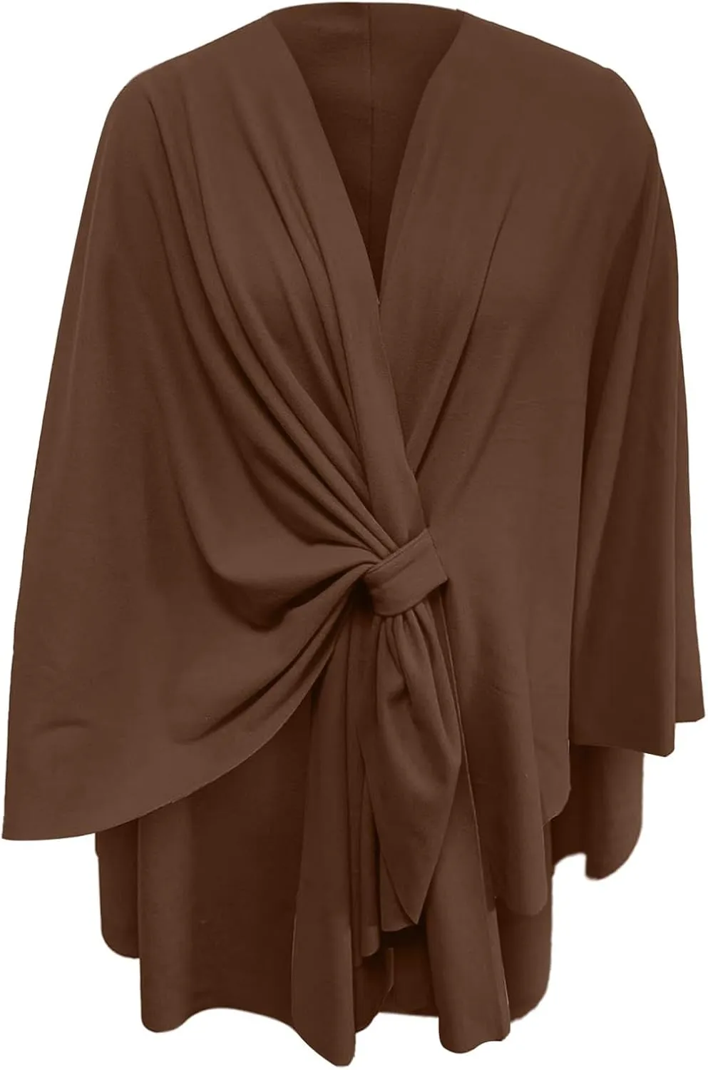 Women's Shawl Wrap Knitted Open Front Poncho Cape Oversized Sweaters Casual Cardigan Shawls for Fall Winter