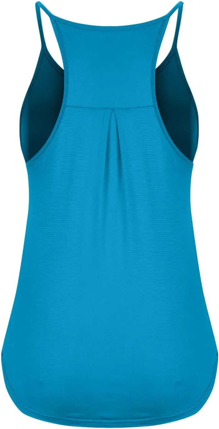 Women's Summer Active Racerback Tank Top Quick Dry Workout Shirts Running Baseball Outfit Soft Camisole