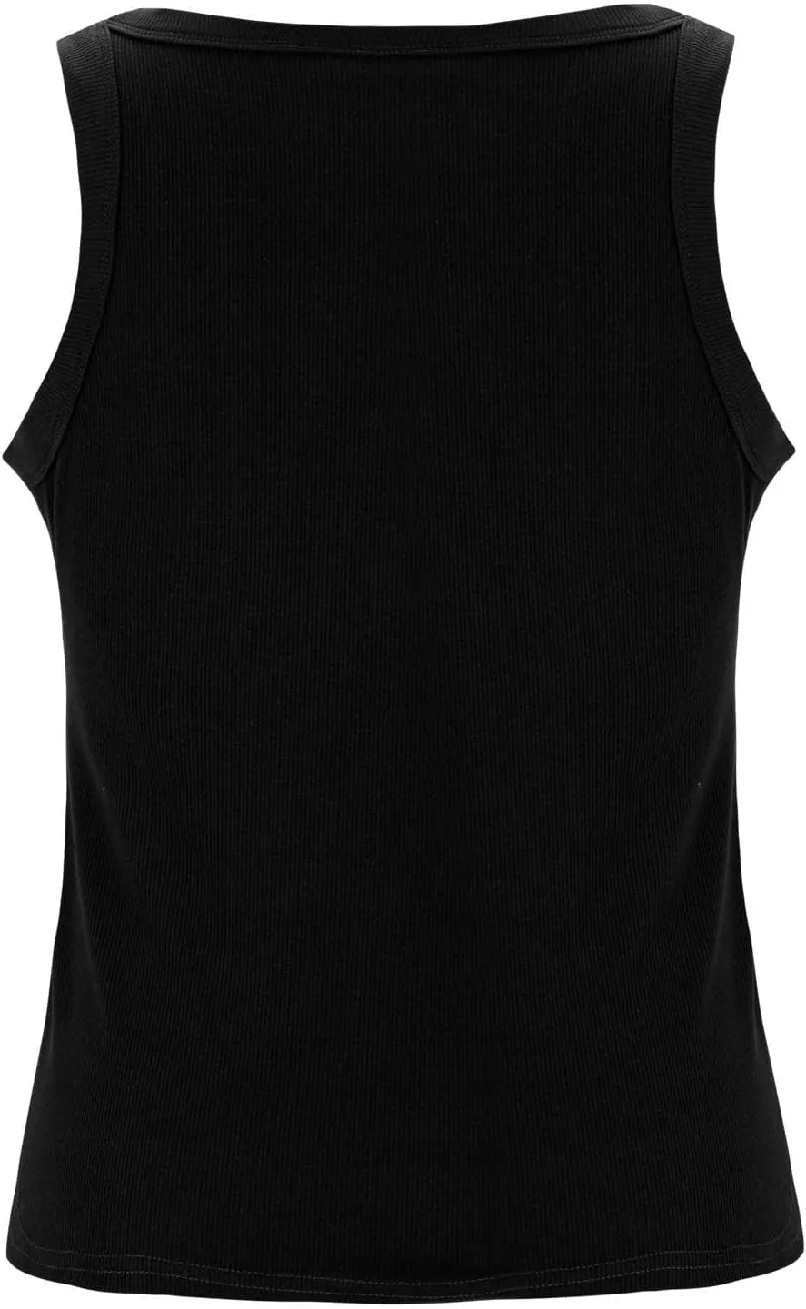 Women's Summer Sleeveless Tank Top with Built in Bras Ribbed Knit Casual Going Out T Shirts Cute Workout Camisoles