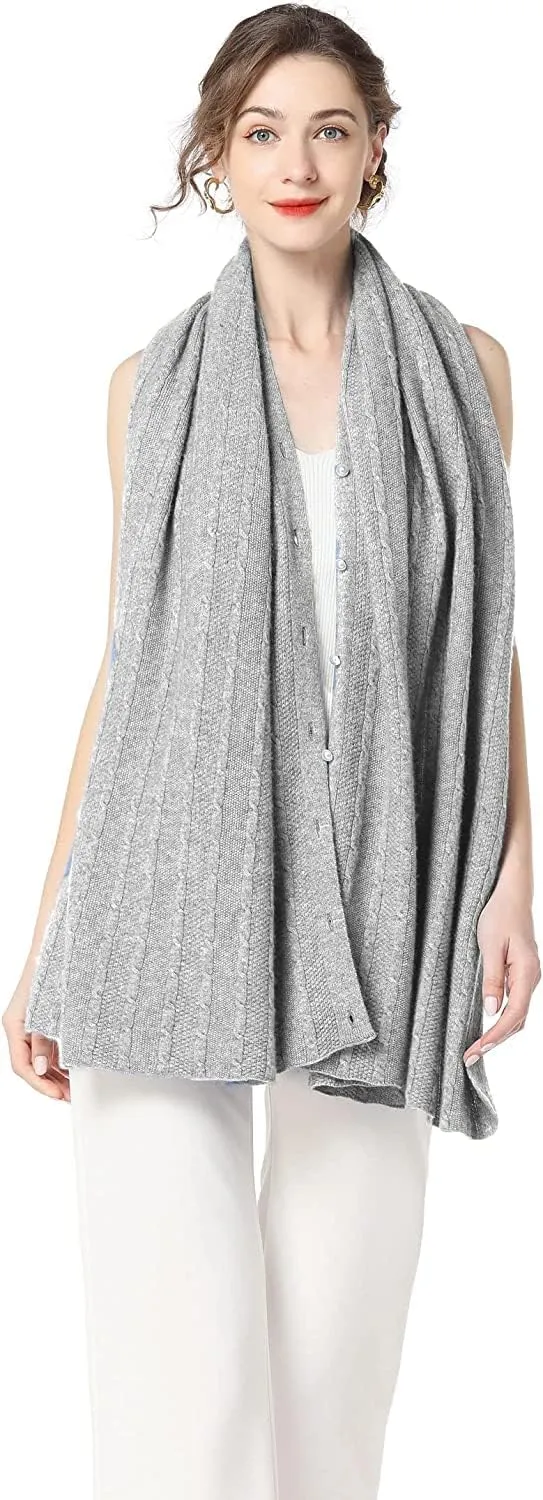 Women's Winter Warm Soft wool blend Poncho Knit cape shawls and wraps