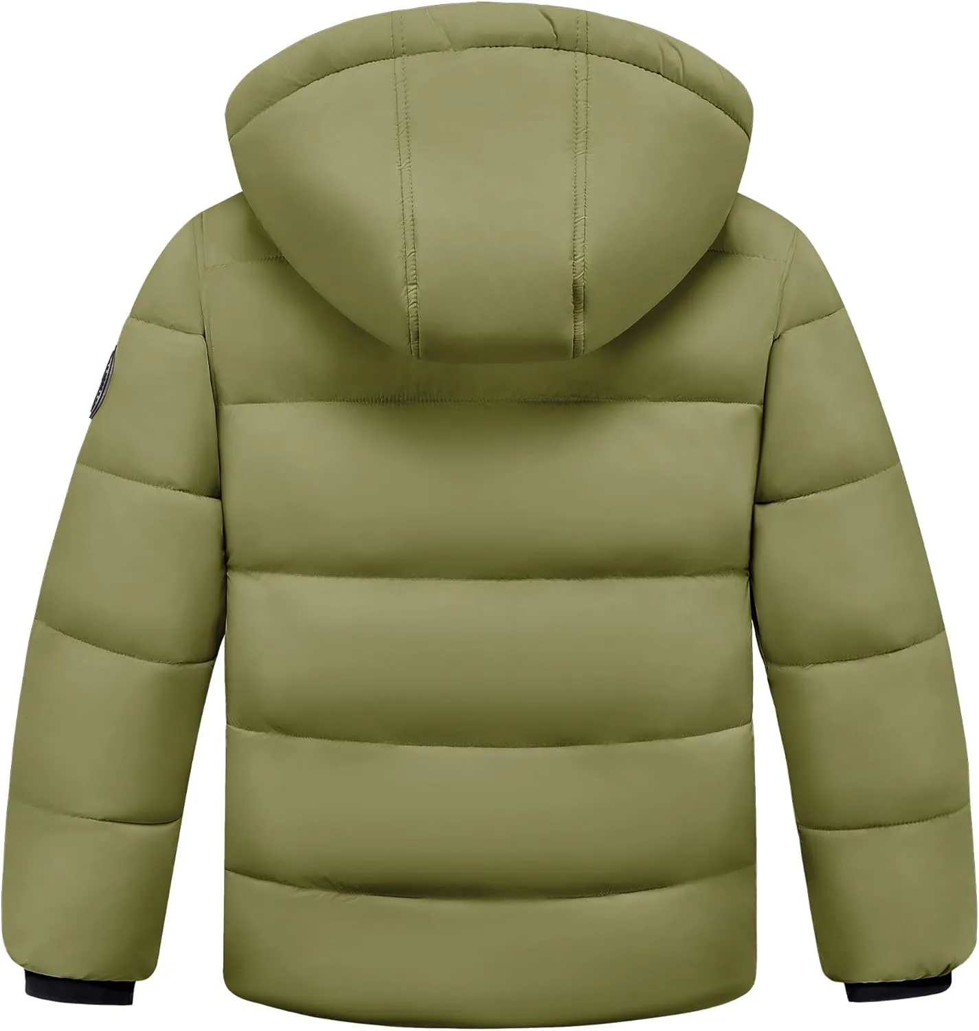 WULFUL Kids Boy's Winter Coat Detachable Hat Puffer Windbreaker Warm Cotton Jacket Parka Down Outdoor Coats