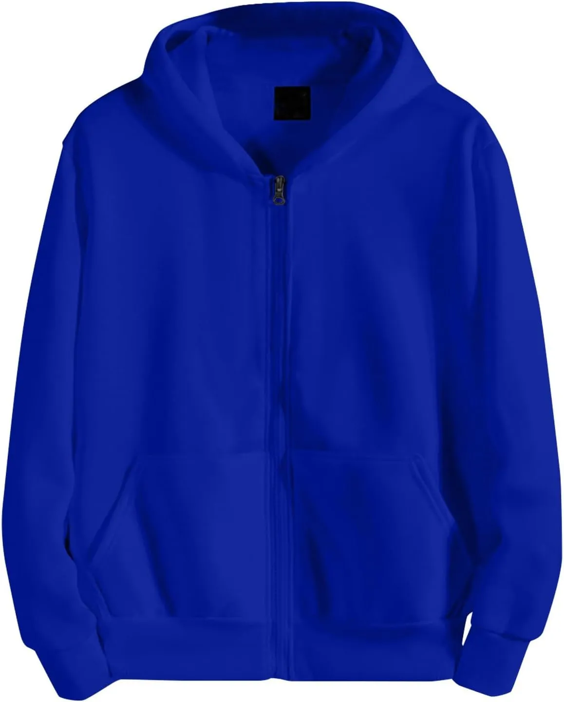 XIAXOGOOL Mens Plain Basic Hoodie Full Zip Fleece Sweatshirt Casual Hooded Outerwear Jacket With Pocket Hoodies For Men