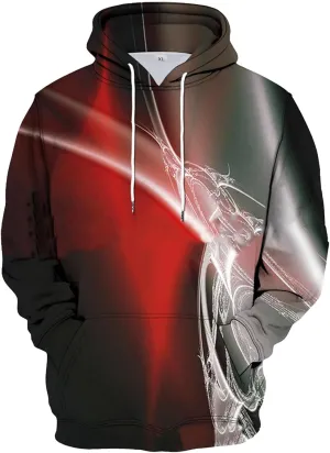 Ymosrh Men's Graphic Hoodies Print Long Sleeve Drawstring Hoodie Pullover Sweatshirt, M-6XL