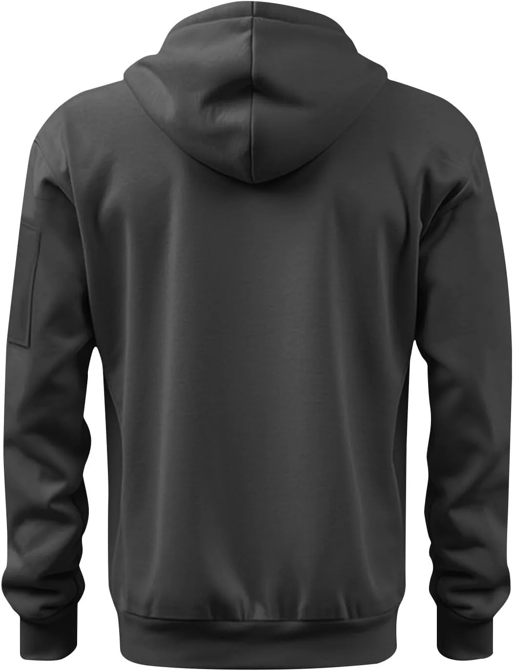ZEFOTIM Zip Up Hoodies for Men American Flag Sweatshirt Plain Vintage Travel Long Sleeve Drawstring Sweatshirt with Pocket
